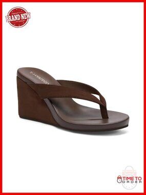 Coutgo Womens Platform Wedge Heels Sandals Slip On Flip Flops